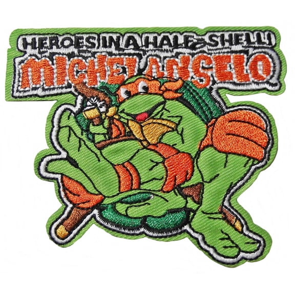 Teenage Mutant Ninja Turtles Michelangelo Character 3" Tall Embroidered Patch