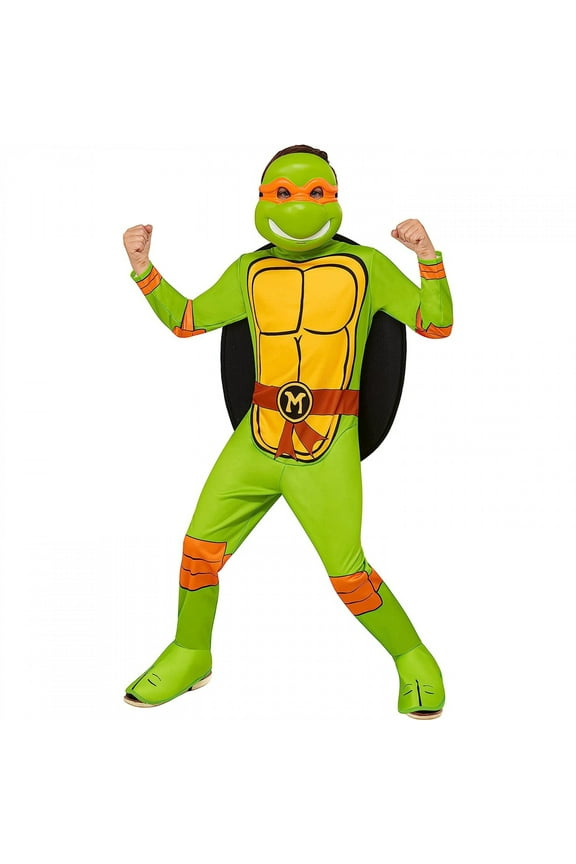 Ruby Slipper Sales Co., LLC (Rubies) TMNT Michelangelo Boy's Costume Jumpsuit and Mask | Large Male