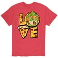 thumbnail image 1 of Teenage Mutant Ninja Turtles - Michelangelo Love - Men's Short Sleeve Graphic T-Shirt, 1 of 4