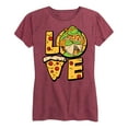 thumbnail image 1 of Teenage Mutant Ninja Turtles - Michelangelo Love - Women's Short Sleeve Graphic T-Shirt, 1 of 4