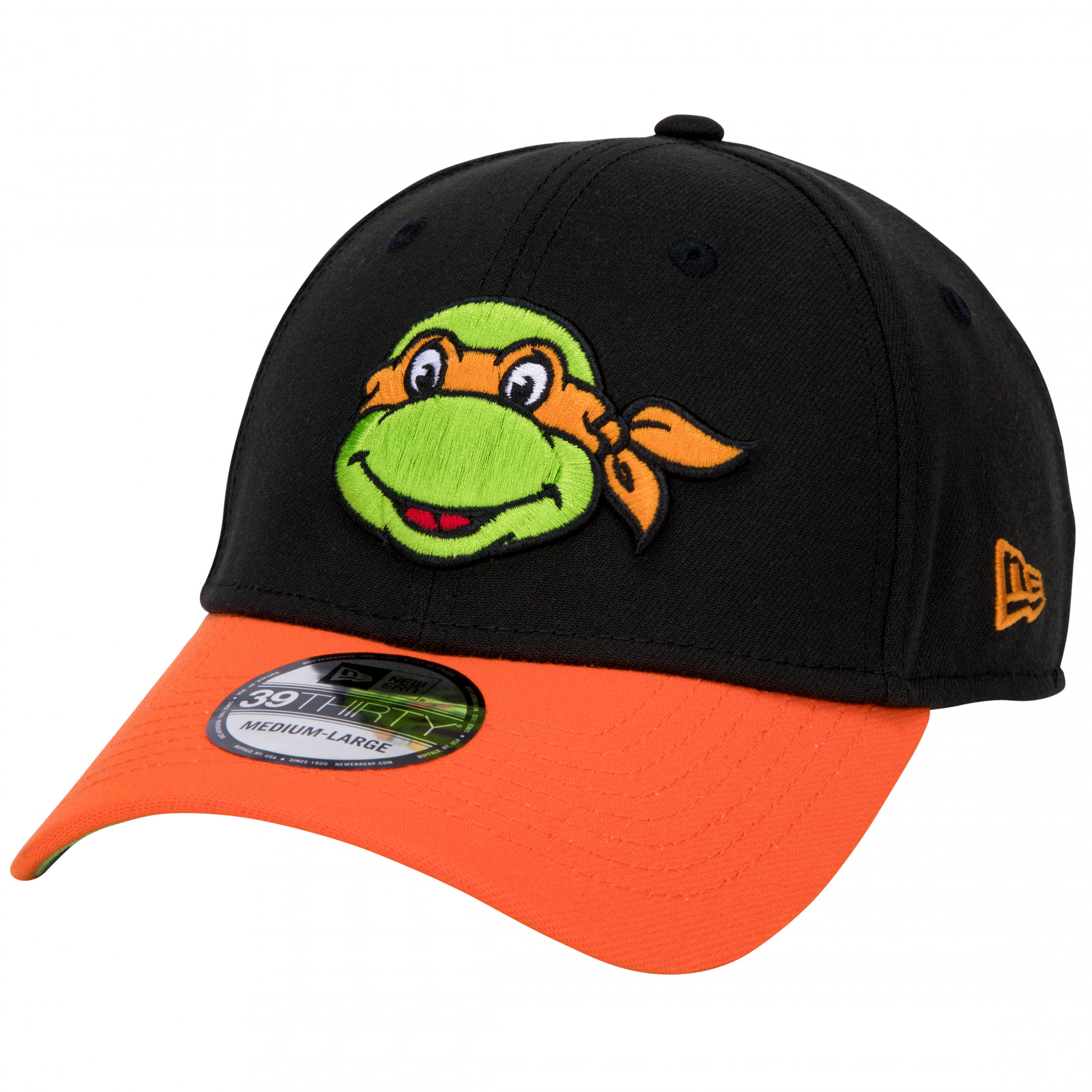 New Era 39Thirty Cappello Teenage Mutant Ninja Turtles – Logo Anni '90, Verde, Taglie S/M, M/L, L/XL
