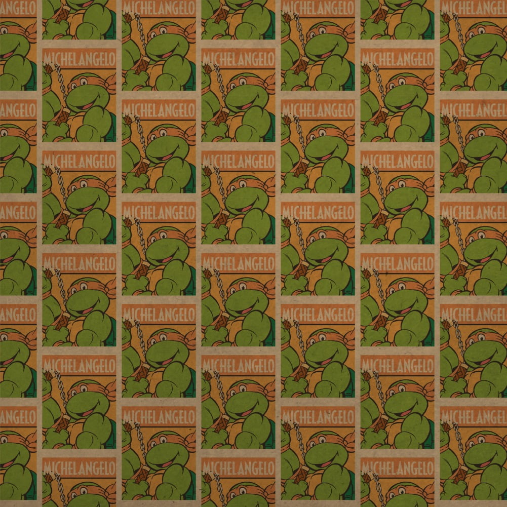 Teenage Mutant Ninja Turtles Michelangelo Premium Kraft Roll Gift Wrap Wrapping Paper