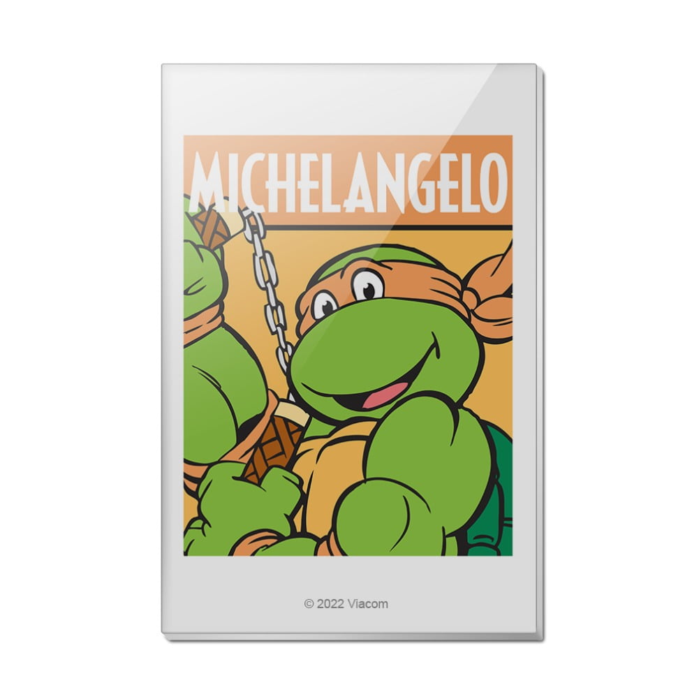 Teenage Mutant Ninja Turtles Michelangelo Rectangle Acrylic Fridge  Refrigerator Magnet - Walmart.com, image size:1001x1001
