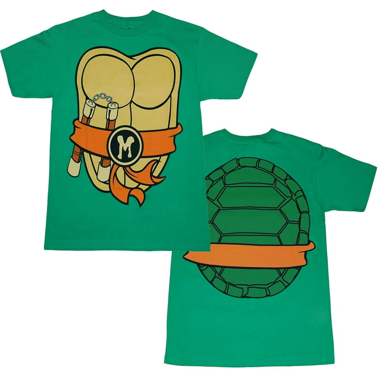 Adult Teenage Mutant Ninja Turtles T Shirt Costume Kit