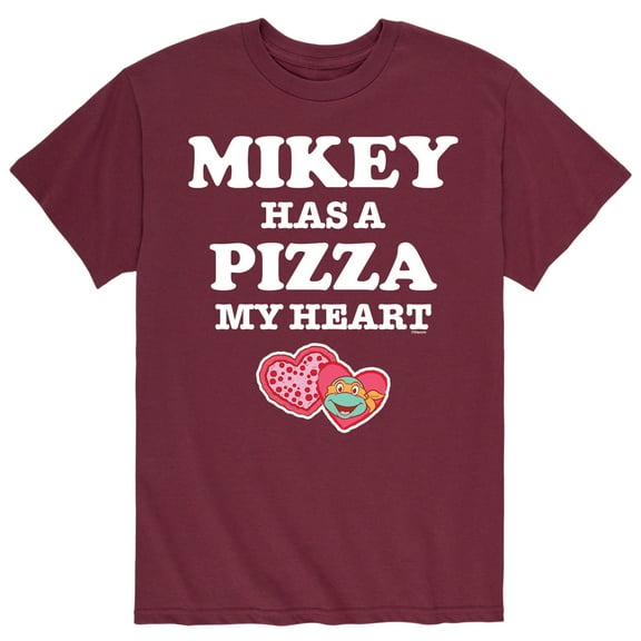 Teenage Mutant Ninja Turtles - Mikey Has a Piece of My Heart - Men's Short Sleeve Graphic T-Shirt
