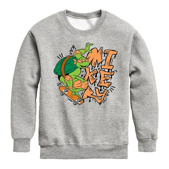 Teenage Mutant Ninja Turtles - Mikey - Toddler & Youth Crewneck Fleece Sweatshirt