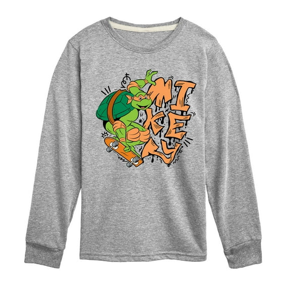 Teenage Mutant Ninja Turtles - Mikey - Toddler & Youth Long Sleeve Graphic T-Shirt