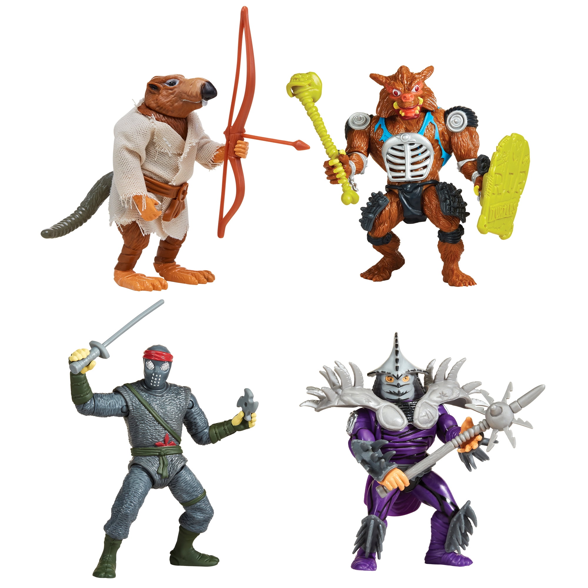 Teenage Mutant Ninja Turtles Movie Star Mutants 4 pack SIOC with Movie Star Splinter, Rahzar, Foot Soldier and Super Shredder