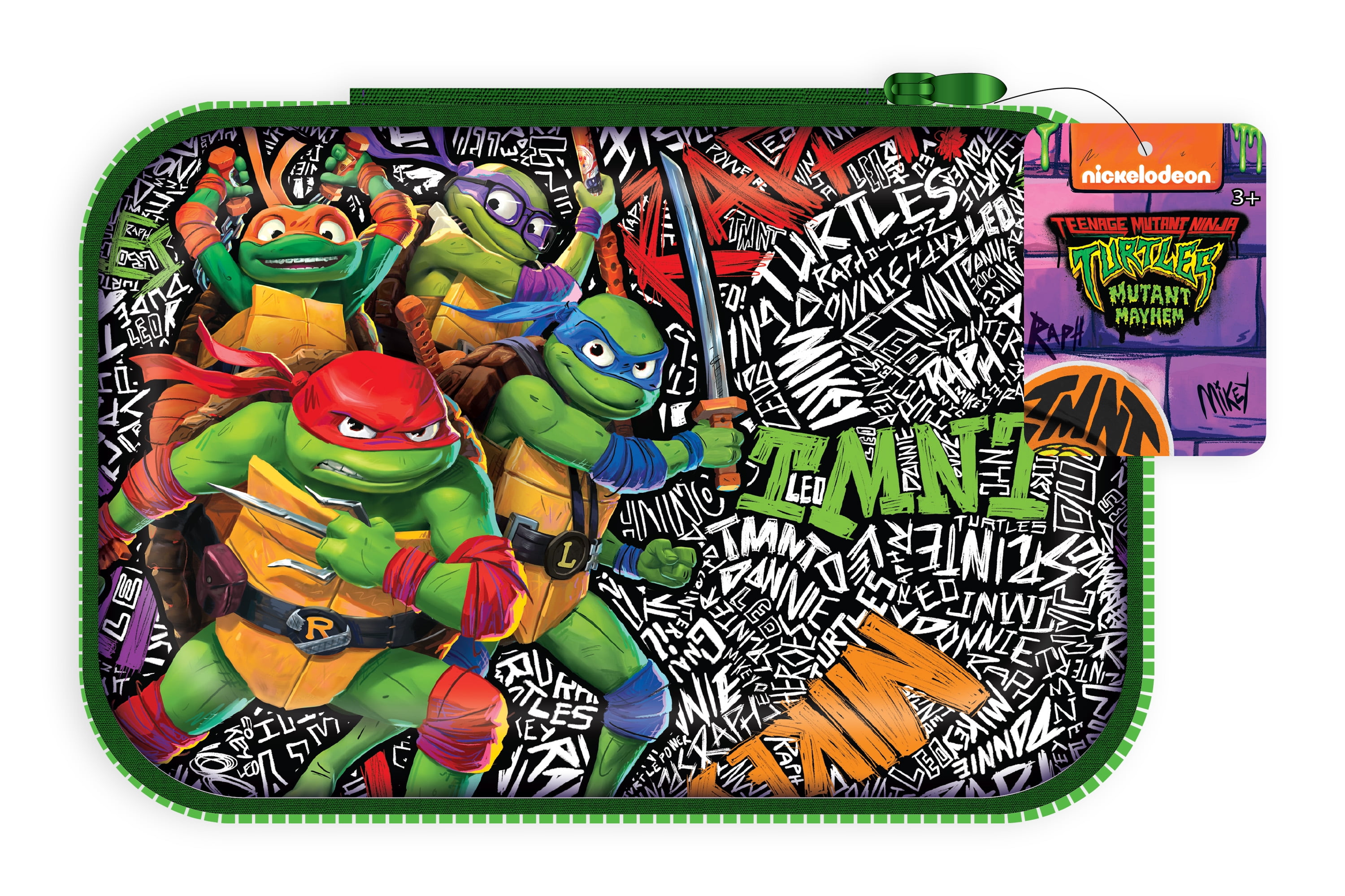 Teenage Mutant Ninja Turtles Character Single Zipper Green Pencil Case