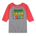 thumbnail image 1 of Teenage Mutant Ninja Turtles - Mutant Buddies - Toddler And Youth Raglan Graphic T-Shirt, 1 of 1