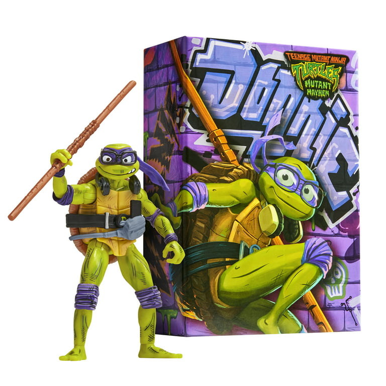 Teenage Mutant Ninja Turtles Mutant Mayhem 4.5” Donatello Collector Con  Action Figure by Playmates Toys