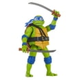 thumbnail interactive-video image 1 of Teenage Mutant Ninja Turtles: Mutant Mayhem 5.5” Leonardo Deluxe Ninja Shouts Figure by Playmates Toys, 1 of 8