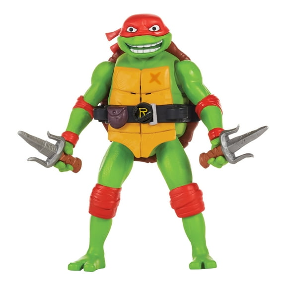 Teenage Mutant Ninja Turtles: Mutant Mayhem 5.5 Raphael Deluxe Ninja Shouts Figure by Playmates Toys
