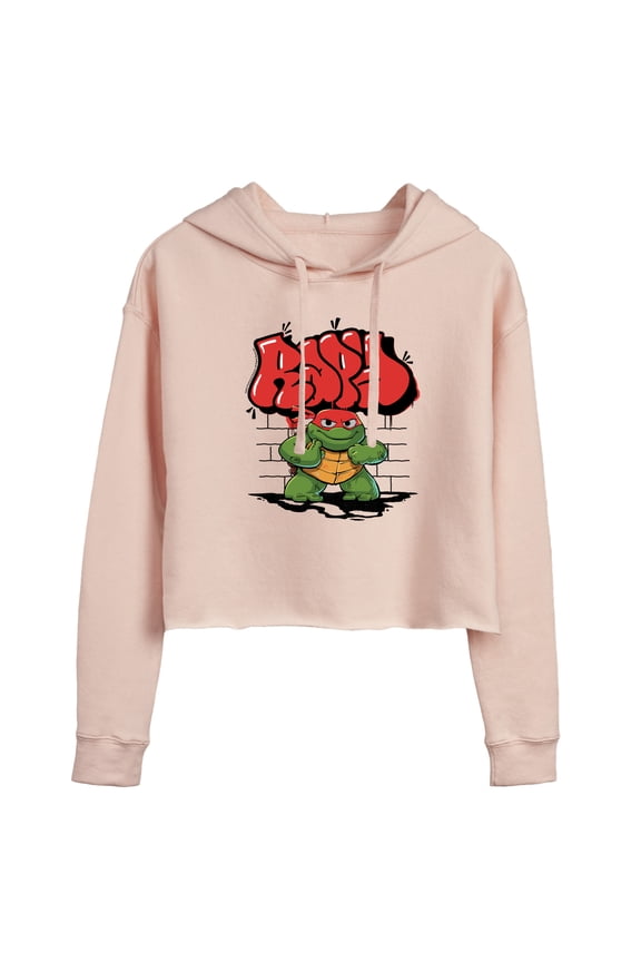 - Baby Raph Graphic - Juniors Cropped Pullover Hoodie