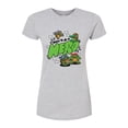 thumbnail image 1 of Teenage Mutant Ninja Turtles Mutant Mayhem  - Born To Be A Hero  - Juniors Fitted Graphic T-Shirt, 1 of 4