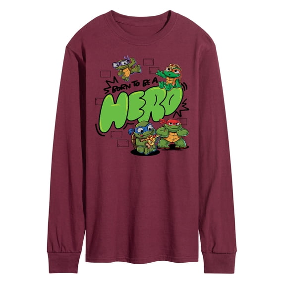 Teenage Mutant Ninja Turtles Mutant Mayhem - Born To Be A Hero - Men's Long Sleeve T-Shirt