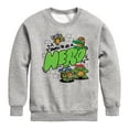 thumbnail image 1 of Teenage Mutant Ninja Turtles Mutant Mayhem - Born To Be A Hero - Toddler & Youth Crewneck Fleece Sweatshirt, 1 of 4
