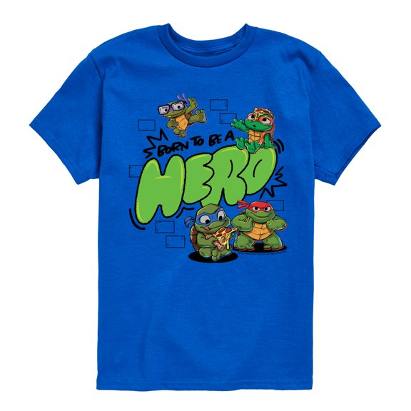 Teenage Mutant Ninja Turtles Mutant Mayhem - Born To Be A Hero - Toddler & Youth Short Sleeve Graphic T-Shirt