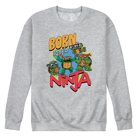 Teenage Mutant Ninja Turtles Mutant Mayhem - Born To Be A Ninja - Men's Crew Neck Fleece Pullover