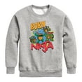 thumbnail image 1 of Teenage Mutant Ninja Turtles Mutant Mayhem - Born To Be A Ninja - Toddler & Youth Crewneck Fleece Sweatshirt, 1 of 4