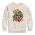 thumbnail image 1 of Teenage Mutant Ninja Turtles Mutant Mayhem - Born To Be A Ninja - Toddler & Youth Crewneck Fleece Sweatshirt, 1 of 4