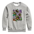 thumbnail image 1 of Teenage Mutant Ninja Turtles Mutant Mayhem - Brotherhood Group Graphic - Toddler & Youth Crewneck Fleece Sweatshirt, 1 of 4