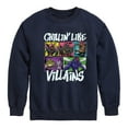 thumbnail image 1 of Teenage Mutant Ninja Turtles Mutant Mayhem - Chillin Like Villains - Toddler & Youth Crewneck Fleece Sweatshirt, 1 of 4