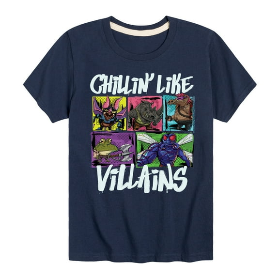 Teenage Mutant Ninja Turtles Mutant Mayhem - Chillin Like Villains - Toddler & Youth Short Sleeve Graphic T-Shirt