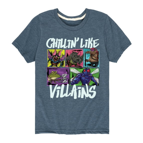 Teenage Mutant Ninja Turtles Mutant Mayhem - Chillin Like Villains - Toddler & Youth Short Sleeve Graphic T-Shirt