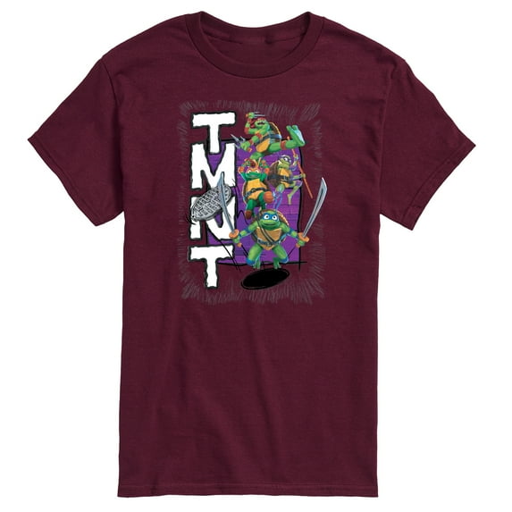 Teenage Mutant Ninja Turtles: Mutant Mayhem - Donatello, Raphael, Leonardo, & Michelangelo - Big & Tall - Men's Short Sleeve Graphic T-Shirt