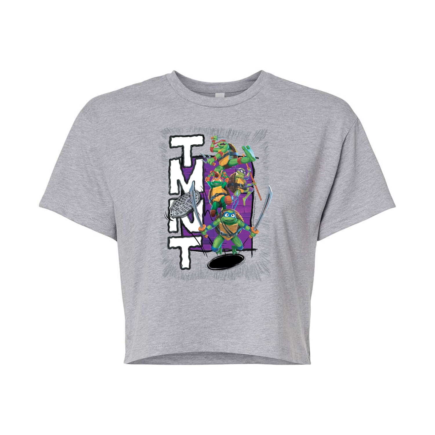 Tee-shirt Unisex Coton Lourd Tortues Ninja - Leonardo, Michelangelo, Donatello, Raphael