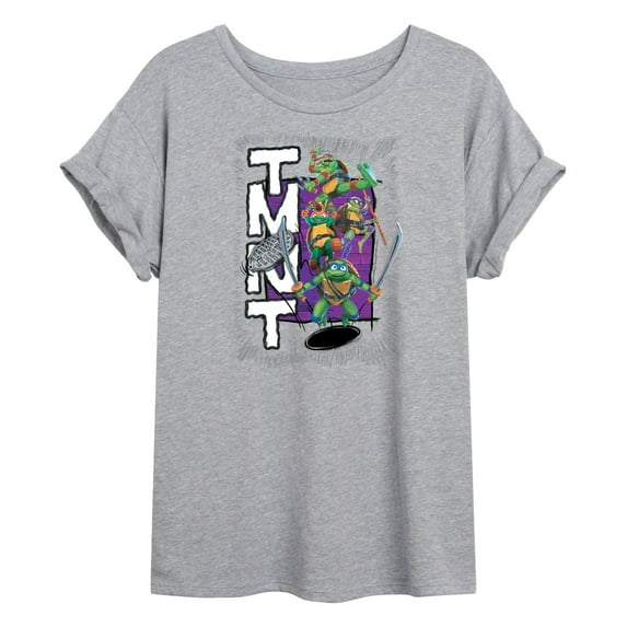 Teenage Mutant Ninja Turtles: Mutant Mayhem - Donatello, Raphael, Leonardo, & Michelangelo - Women's Oversized T-Shirt