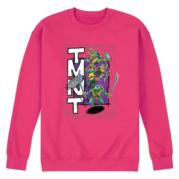 Teenage Mutant Ninja Turtles: Mutant Mayhem - Donatello, Raphael, Leonardo, & Michelangelo - Men's Crew Neck Fleece Pullover