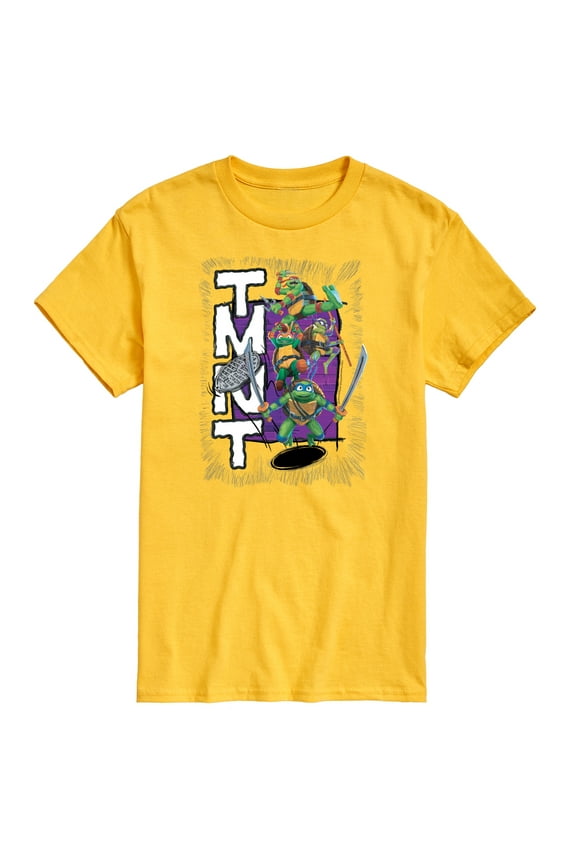 : Mutant Mayhem - Donatello, Raphael, Leonardo, & Michelangelo - Men's Short Sleeve Graphic T-Shirt