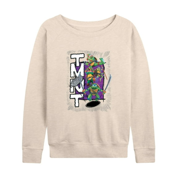 Teenage Mutant Ninja Turtles: Mutant Mayhem - Donny, Raph, Leo, & Mikey - Women's Lightweight French Terry Long Sleeve Shirt