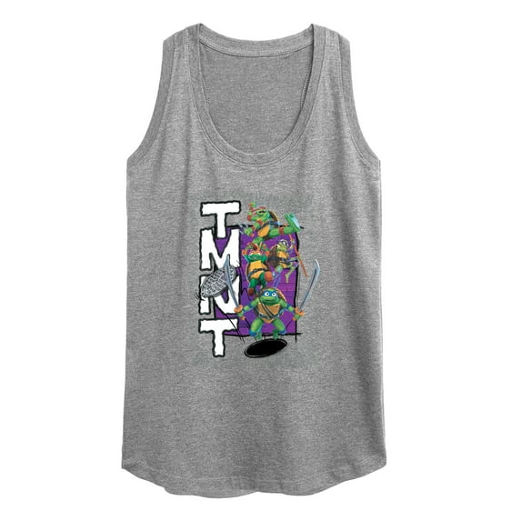 Teenage Mutant Ninja Turtles: Mutant Mayhem - Donatello, Raphael, Leonardo, & Michelangelo - Plus Size - Women's Racerback Tank Top