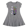 thumbnail image 1 of Teenage Mutant Ninja Turtles: Mutant Mayhem - Donatello, Raphael, Leonardo, & Michelangelo - Toddler And Youth Girls Fit And Flare Dress, 1 of 1