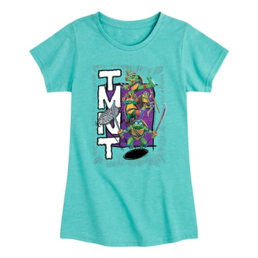 Teenage Mutant Ninja Turtles: Mutant Mayhem - Donatello, Raphael, Leonardo, & Michelangelo - Toddler And Youth Girls Short Sleeve Graphic T-Shirt