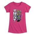 thumbnail image 1 of Teenage Mutant Ninja Turtles: Mutant Mayhem - Donatello, Raphael, Leonardo, & Michelangelo - Toddler And Youth Girls Short Sleeve Graphic T-Shirt, 1 of 5