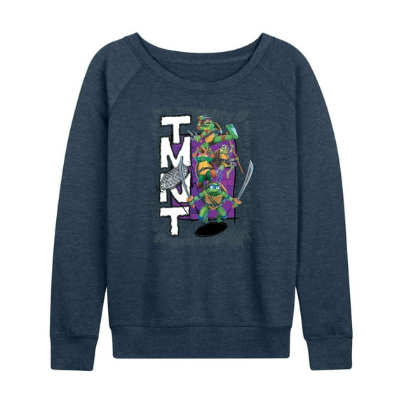 Teenage Mutant Ninja Turtles: Mutant Mayhem - Donny, Raph, Leo, & Mikey - Women's Lightweight French Terry Long Sleeve Shirt