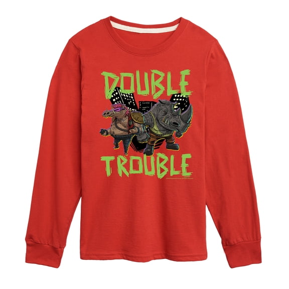 Teenage Mutant Ninja Turtles Mutant Mayhem - Double Trouble - Toddler & Youth Long Sleeve Graphic T-Shirt