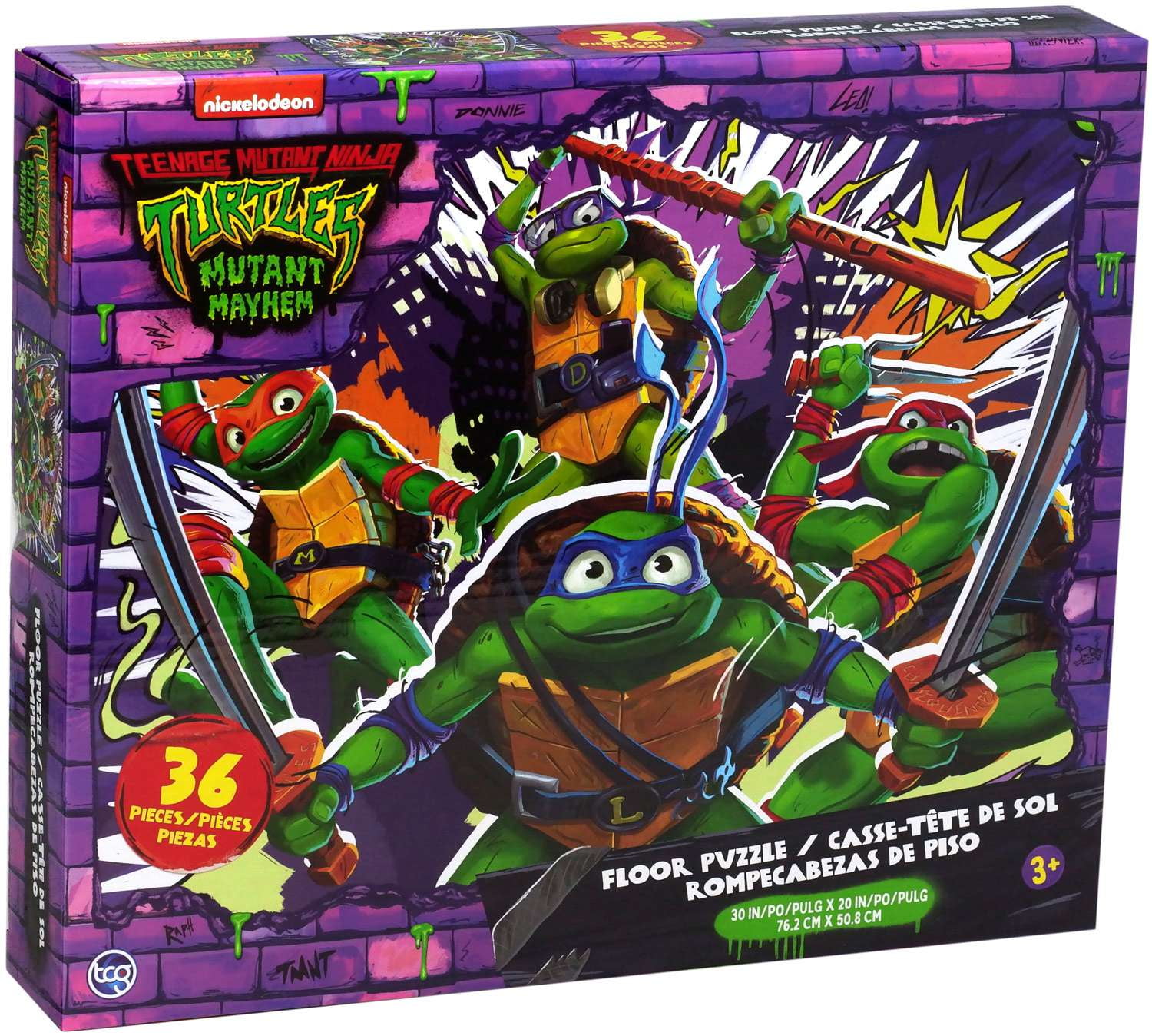 Teenage Mutant Ninja Turtles Mutant Mayhem Floor Puzzle (36 Pieces ...