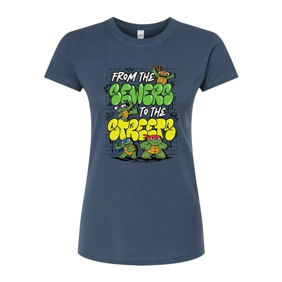 Teenage Mutant Ninja Turtles Mutant Mayhem  - From The Sewers To The Streets - Juniors Fitted Graphic T-Shirt