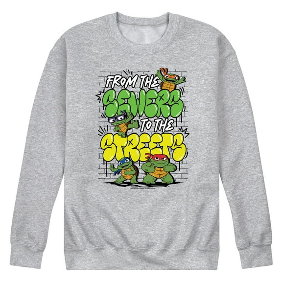 Teenage Mutant Ninja Turtles Mutant Mayhem - From The Sewers To The Streets - Men's Crew Neck Fleece Pullover