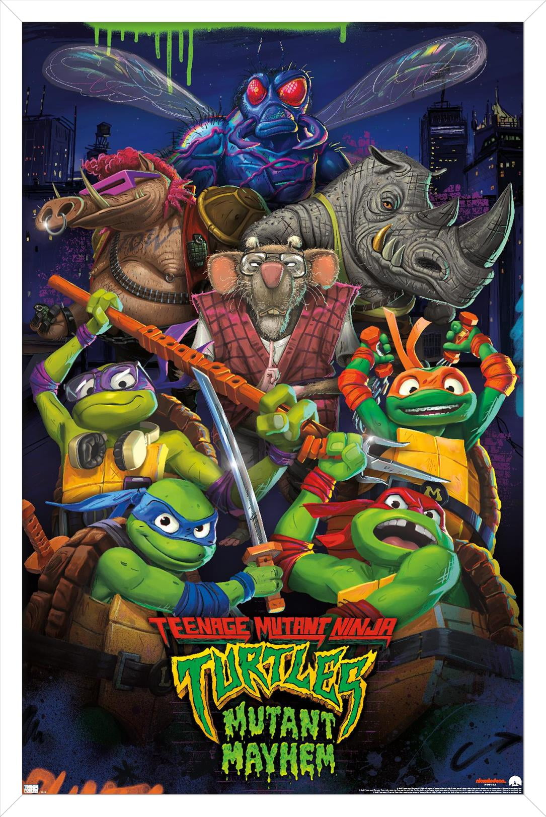 Teenage Mutant Ninja Turtles: Mutant Mayhem - Group Wall Poster