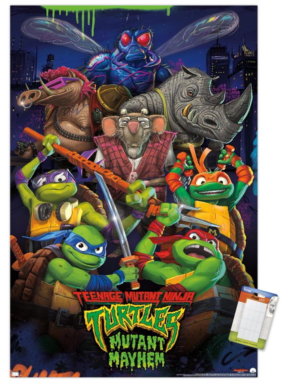 Teenage Mutant Ninja Turtles: Mutant Mayhem - Group Wall Poster, 22.375" x 34"