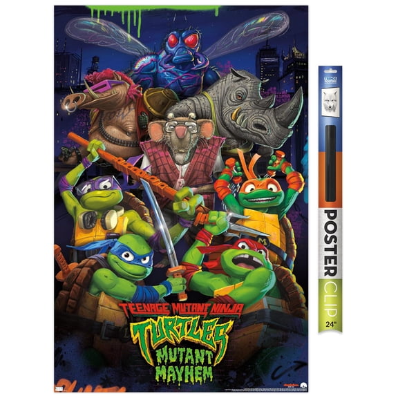 Teenage Mutant Ninja Turtles: Mutant Mayhem - Group Wall Poster, 22.375" x 34"