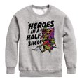 thumbnail image 1 of Teenage Mutant Ninja Turtles Mutant Mayhem - Heroes In A Half Shell - Toddler & Youth Crewneck Fleece Sweatshirt, 1 of 4