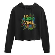 Teenage Mutant Ninja Turtles Mutant Mayhem - Its Turtle Time Women's Cropped Graphic Hoodie