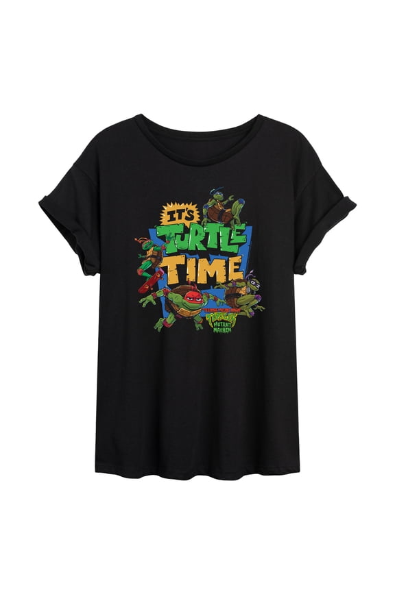 - Its Turtle Time - Juniors Ideal Flowy Muscle T-Shirt